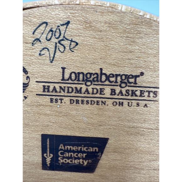 Longaberger 2007 Horizon of Hope Basket Set (Warm Brown) - 21-05 - Picture 10 of 13